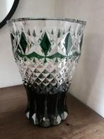 vase Val St Lambert Crystal, Moins de 50 cm, Comme neuf, Autres matériaux, Vert