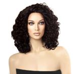 Lace pruik donkerbruin met krullen model Skylar kleur 2, Handtassen en Accessoires, Uiterlijk | Haarverzorging, Verzenden, Nieuw