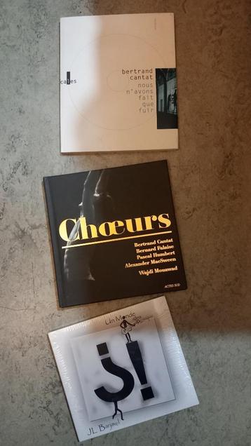  2 cd-boeken en 1 muziekalbum Bertrand Cantat beschikbaar voor biedingen