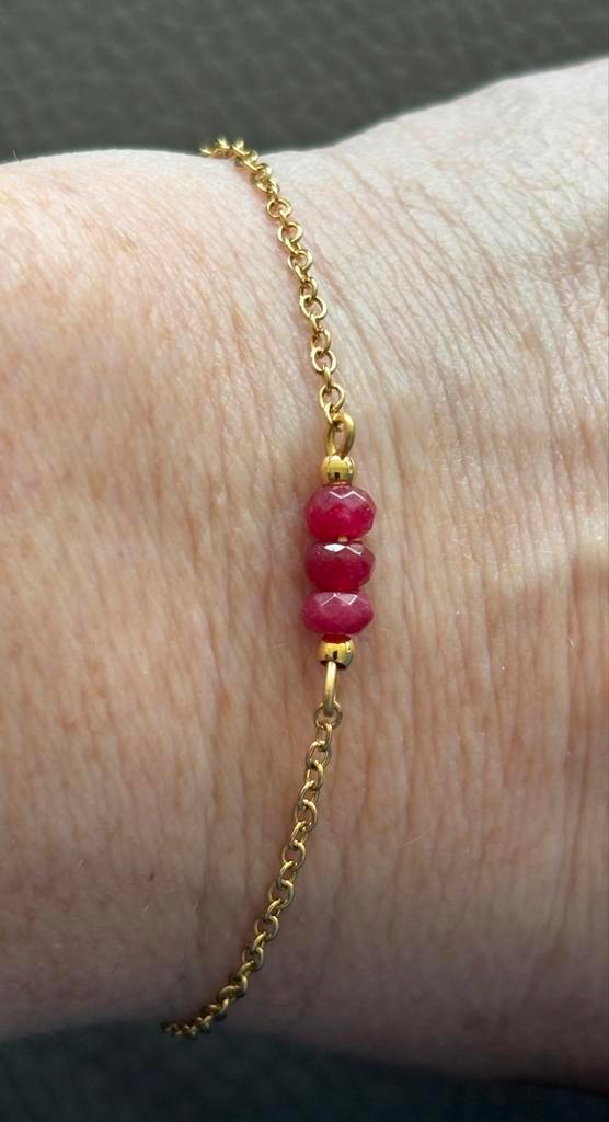 Nieuw, mooi armbandje van Alexandra Steinforth, Handtassen en Accessoires, Armbanden, Nieuw, Overige materialen, Goud, Met edelsteen