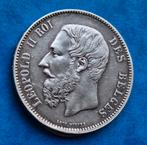 5 Francs  1875 Leopold ll   Sup +, Enlèvement ou Envoi, Monnaie en vrac, Argent, Argent