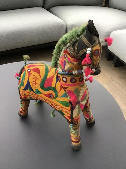 Paard / Folk art / Rajasthani, Antiek en Kunst, Kunst | Designobjecten, Ophalen of Verzenden