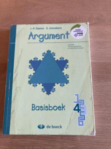Schoolboeken Argument en Sirius, Enlèvement ou Envoi, Utilisé, Sciences naturelles