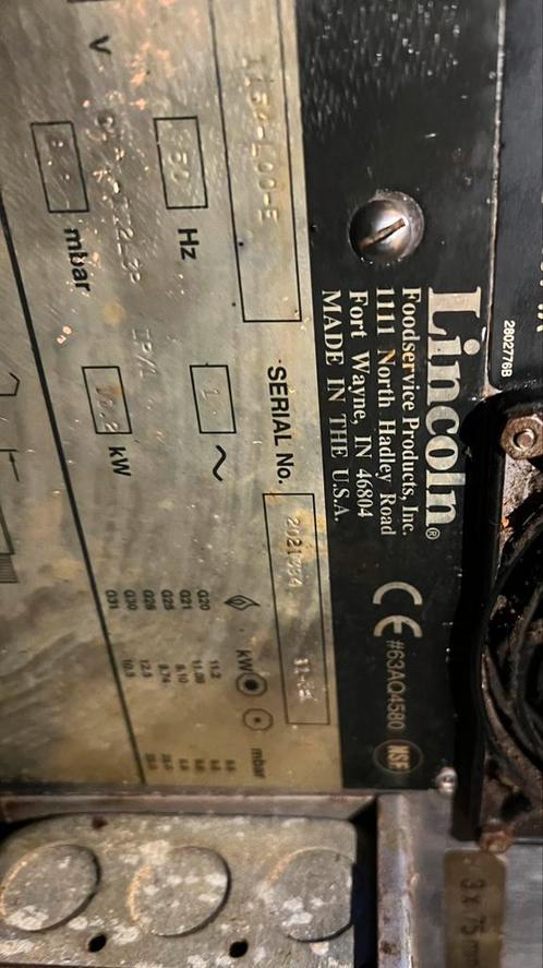 Lincoln grijze pizza machine in super staat, Zakelijke goederen, Horeca | Keukenapparatuur, Ophalen