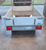 Dubbelasser aanhangwagen Plateau Remorque 750kg ongeremd, Ophalen of Verzenden
