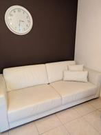 Lederen salon wit, Huis en Inrichting, Zetels | Zetels, Ophalen, Zo goed als nieuw