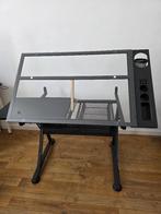 Table À Dessin d’Architecte Inclinable en Verre, Bureau, Bricolage & Construction, Tables à dessin, Enlèvement, Comme neuf, Moins de 130 cm