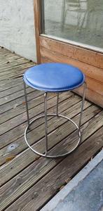 Leuke vintage kruk stoel design chrome retro, Ophalen