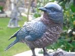 bronzen beeld van een vogel (3) op een tak..., Tuin en Terras, Tuinwanddecoratie, Ophalen, Nieuw