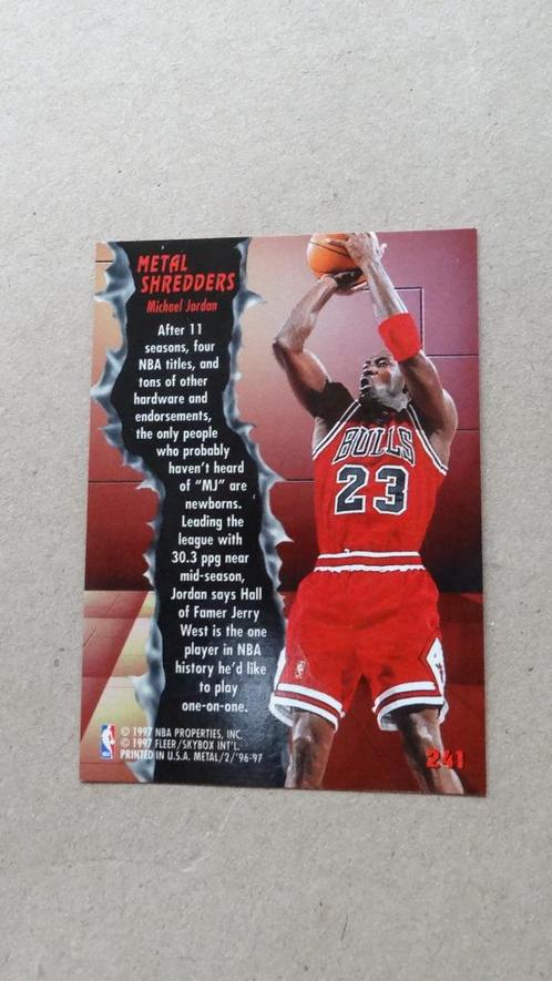 Michael jordan fleer metal hot sale 96 97 metal shredders