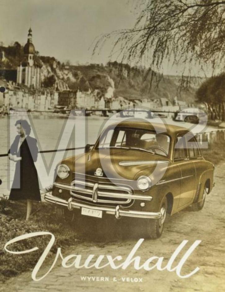 Folder Vauxhall Wyvern & Velox (1952 ?) - zeldzaam, Boeken, Auto's | Folders en Tijdschriften, Verzenden