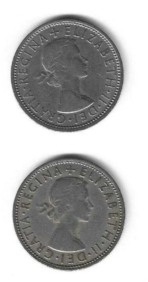 2 x munten UK Two Shilling (Elisabeth II) 1963 1967, Timbres & Monnaies, Monnaies | Europe | Monnaies non-euro, Monnaie en vrac