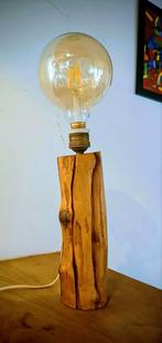 Kleine houten lamp, Ophalen of Verzenden, Gebruikt, Hout