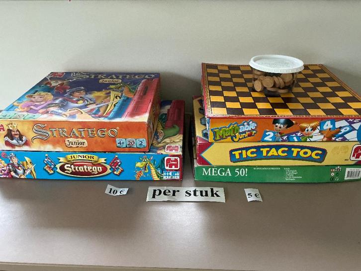 2 gezelschapsspelen aan 10 euro per spel en 4 andere, Hobby en Vrije tijd, Gezelschapsspellen | Bordspellen, Zo goed als nieuw