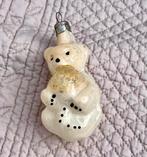 Kerstversiering glazen beertje, Ophalen of Verzenden, Gebruikt