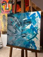 Origineel abstract schilderij Mk Art, Antiek en Kunst, Ophalen of Verzenden