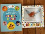 2 mooie kartonnen boeken: -Dikkie Dik - Mijn eerste woordjes, Ophalen of Verzenden, Zo goed als nieuw, 2 tot 3 jaar, Uitklap-, Voel- of Ontdekboek