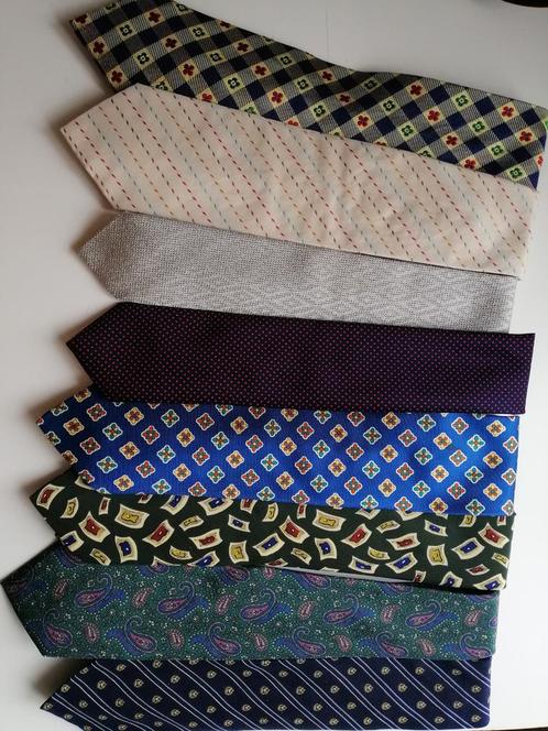 Lot de 8 cravates en soie de marque, vendables aussi par pce, Kleding | Heren, Stropdassen, Zo goed als nieuw, Ophalen of Verzenden