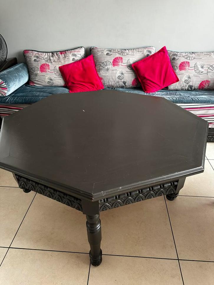Table salon marocain sculptée, Maison & Meubles, Tables | Tables de salon, Utilisé, 50 à 75 cm, 100 à 150 cm, 100 à 150 cm, Autres formes