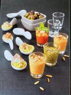 Aperitiefset met glaasjes, lepeltjes en schaaltjes. NIEUW, Enlèvement ou Envoi, Neuf, Céramique, Autres types