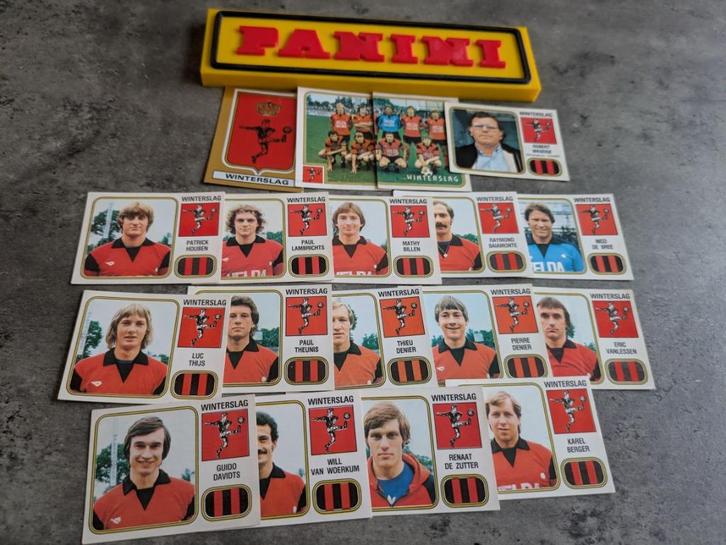 PANINI FOOTBALL 81 WINTERSLAG  18 STICKERS 1981, Hobby en Vrije tijd, Stickers en Plaatjes, Verzenden