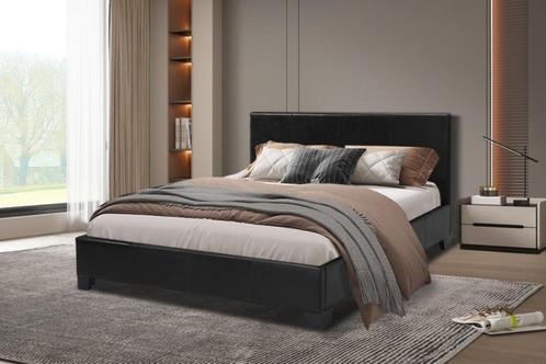 N4. Bedden NIEUW in Lederlook +lattenbodem +Gratis Levering, Huis en Inrichting, Slaapkamer | Boxsprings, Nieuw, 200 cm, Tweepersoons