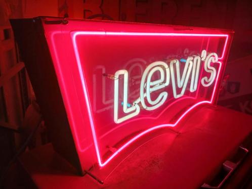 Levi's lichtreclame neon, Verzamelen, Merken en Reclamevoorwerpen, Gebruikt, Ophalen
