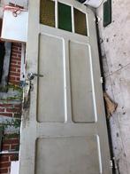 vol houten deur, Doe-het-zelf en Bouw, Deuren en Vliegenramen, Ophalen, Gebruikt, 80 tot 100 cm, Buitendeur