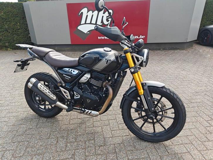 Triumph Scrambler 400x 2024 5dkm, Motoren, Motoren | Triumph, Bedrijf, Naked bike, 12 t/m 35 kW, 1 cilinder, Minimaal motorrijbewijs A2