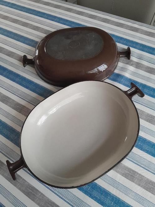 Le Creuset Vintage TBE grote ovenschaal 33 cm, Antiek en Kunst, Curiosa en Brocante, Ophalen of Verzenden