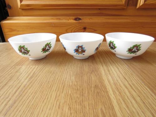 vintage arcopal 3 petits bols motif tigre esso, Huis en Inrichting, Keuken | Servies, Zo goed als nieuw, Kom(men), Ophalen of Verzenden