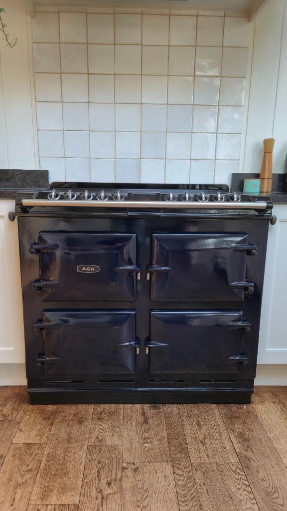 AGA Six-Four elektrisch fornuis (4 Ovens, Donkerblauw), Elektronische apparatuur, Fornuizen, Gebruikt, Tussenbouw, Elektrisch
