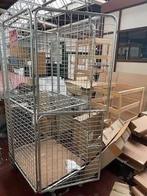 Grand chariot grillagé sur roulettes – 300 kg – Double porte, Enlèvement