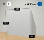3 IKEA PLATSA kasten met FONNES deuren + 15 leggers  - wit, Huis en Inrichting, Ophalen, Zo goed als nieuw