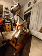 carrouselpaard groot antiek hout op wip/ schommel., Antiek en Kunst, Antiek | Speelgoed, Ophalen