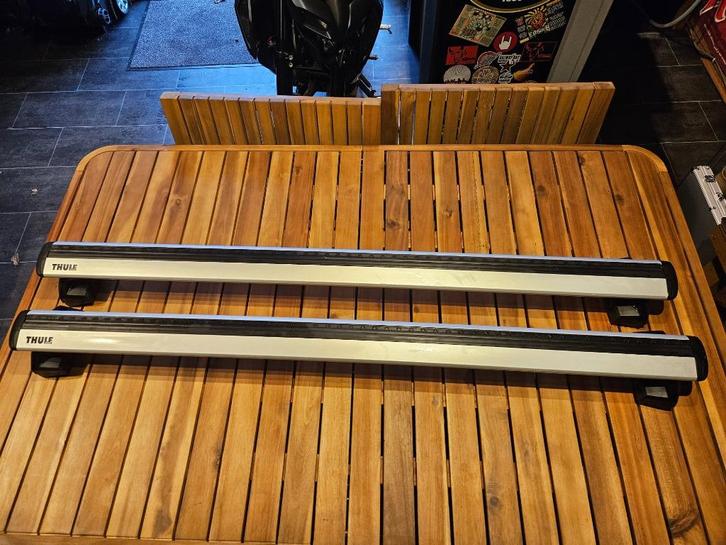 Thule Evo Flush dakdragers + Wingbar Evo 118 stangenset, Auto diversen, Dakdragers, Gebruikt, Ophalen