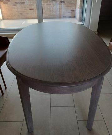 Tafel B 101cm, L 164cm, H 78cm ovaal. Merk Darwin Houtskleur, Huis en Inrichting, Tafels | Eettafels, Ophalen, Eikenhout, Zo goed als nieuw