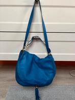 Echte blauwe leren handtas, Ophalen of Verzenden, Nieuw, Blauw