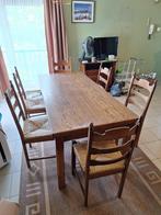 Eetkamer Eiken, Ophalen, Gebruikt, 4 tot 6 stoelen, Eiken kasten