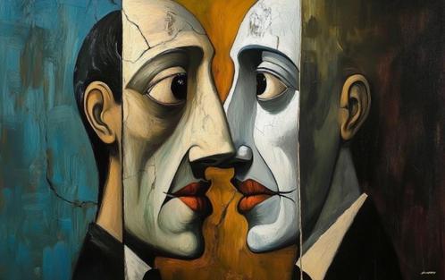 Giancarlo Colombo - GCD Art - "Duality #2", Antiek en Kunst, Kunst | Schilderijen | Modern, Ophalen of Verzenden