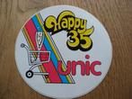 Autocollant unique Happy 35 de 11 cm, Collections, Enlèvement ou Envoi, Neuf, Magasin ou Supermarché