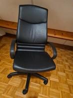 Grote Lederen bureaustoel, Huis en Inrichting, Ophalen, Gebruikt, Bureaustoel