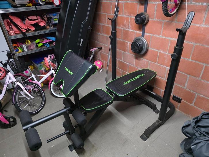 Home Fitness materiaal - bench, coret, dumbells, halter,..., Sport en Fitness, Fitnessmaterialen, Gebruikt, Overige typen, Armen