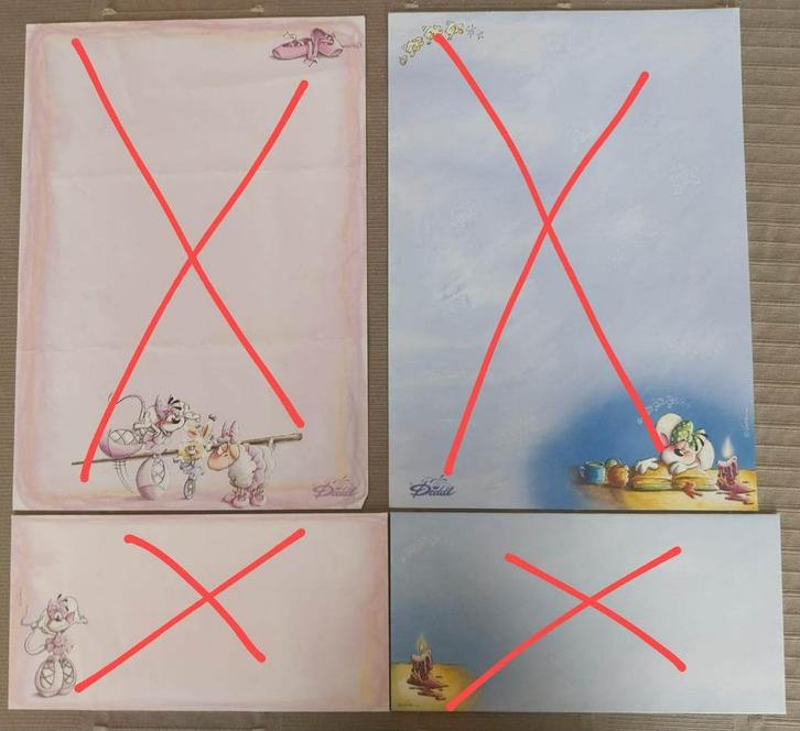 Diddl briefpapier A4/4, Verzamelen, Diddl, Gebruikt, Papier, Kaart of Schrift, Diddl, Ophalen of Verzenden