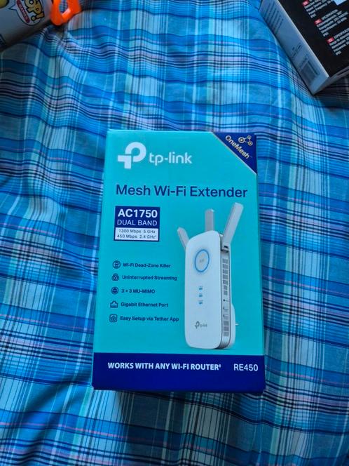 TP-Link RE450 wifi extender, Computers en Software, Netwerk switches, Zo goed als nieuw, Ophalen of Verzenden