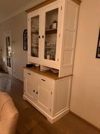 Landelijke vitrinekast, Huis en Inrichting, Ophalen, Gebruikt, 100 tot 150 cm, 200 cm of meer