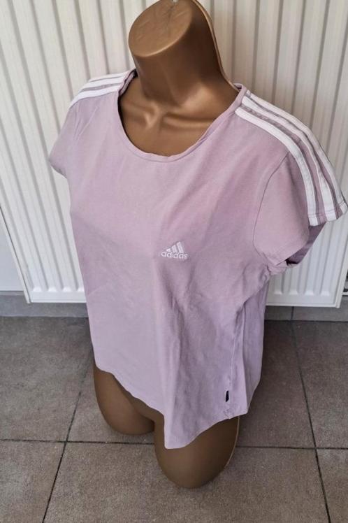 Vintage Zacht Lila 3-Stripes T-Shirt van Adidas  Large 40/42, Vêtements | Femmes, T-shirts, Porté, Taille 42/44 (L), Blanc, Manches courtes