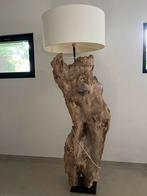 Staanlamp, Ophalen, Zo goed als nieuw, Hout