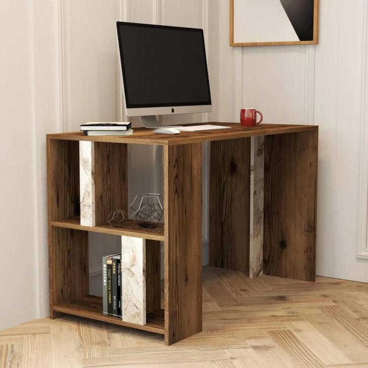 bureau gedemonteerd prima staat + zwarte bureaustoel, Huis en Inrichting, Bureaus, Zo goed als nieuw, Bureau, Ophalen of Verzenden