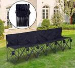 Outsunny 6-persoons zit bank INKLAPBAAR sport tuin feest set, Ophalen of Verzenden, Nieuw